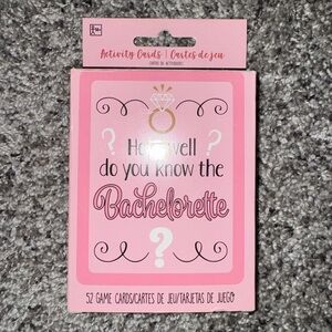 Pink Bachelorette Activity Cards